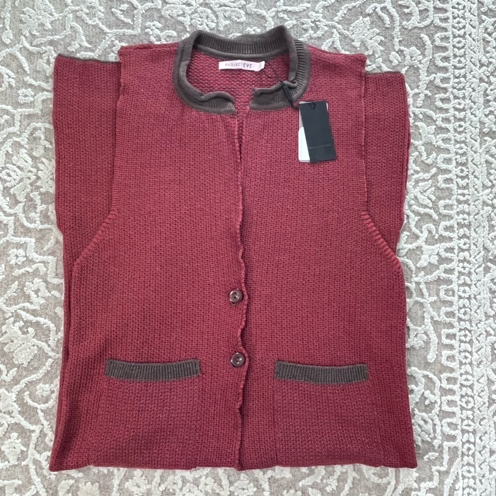 NWT Project Eve Knit Duster Cadigan Vest - Picture 5 of 16